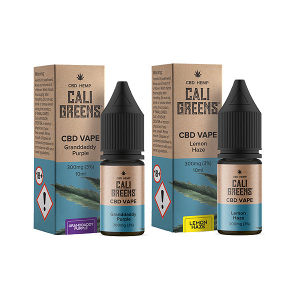 Cali Greens 300mg CBD Vape E-liquid 10ml The CBD Guys Cali Greens 300mg CBD Vape E-liquid 10ml The CBD Guys
